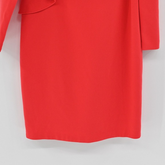BLACK HALO Tava Dress Size 6‎ Red Glamorous Ruffle Romantic Elegant Mini Sheath - Picture 11 of 13